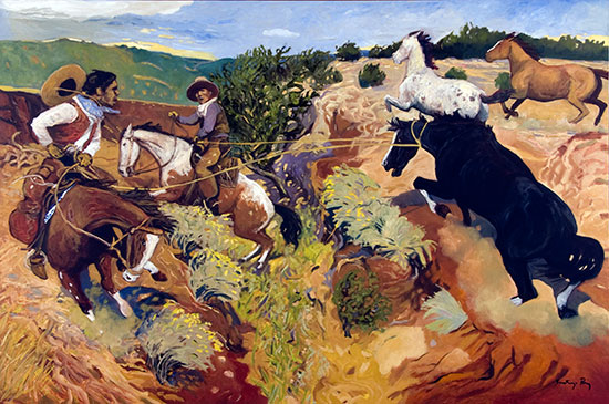 Black Beauty Santiago Perez - Paintings of the West