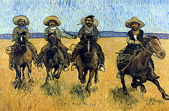 Comin’ thru the Rye ©Santiago Perez - Paintings of the West