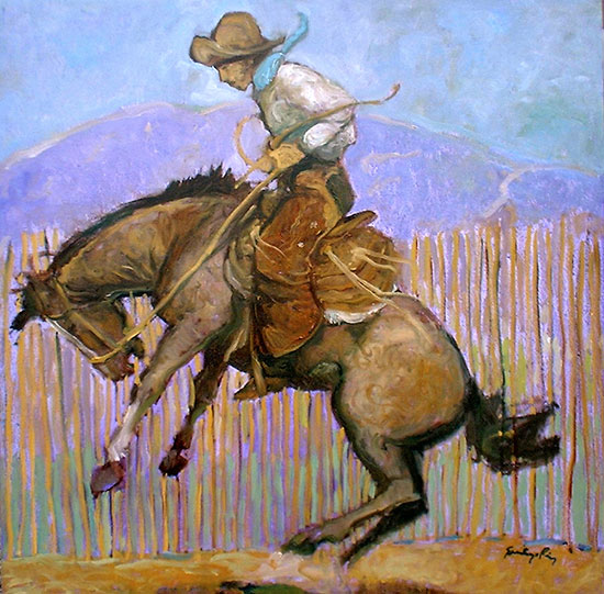 He Jerked Him Santiago Perez - Paintings of the West