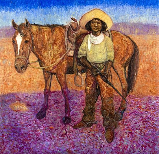 Nat Love, Cowboy ©Santiago Perez - Paintings of the West