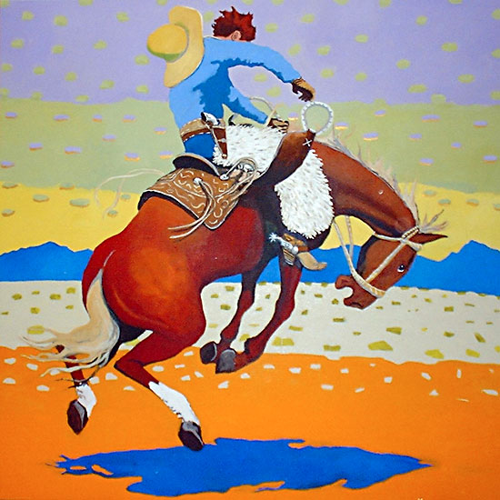 Ride the Red Pony Santiago Perez - Paintings of the West