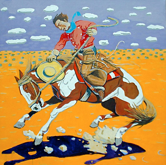 The Loco Paint Santiago Perez - Paintings of the West